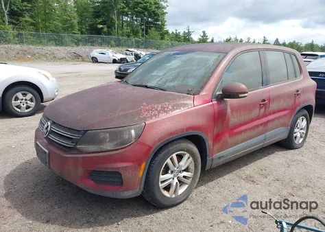 2012 Volkswagen Tiguan S из США, поврежденный, VIN WVGBV7AX8CW082846